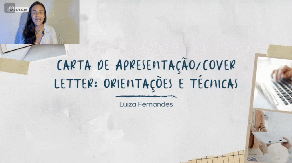 (AULÃO + MODELOS) Carta de Apresentação/Cover Letter: orientações e técnicas